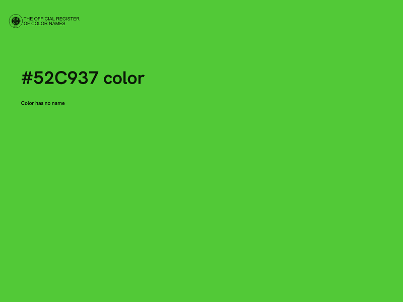 #52C937 color image