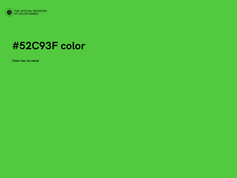 #52C93F color image