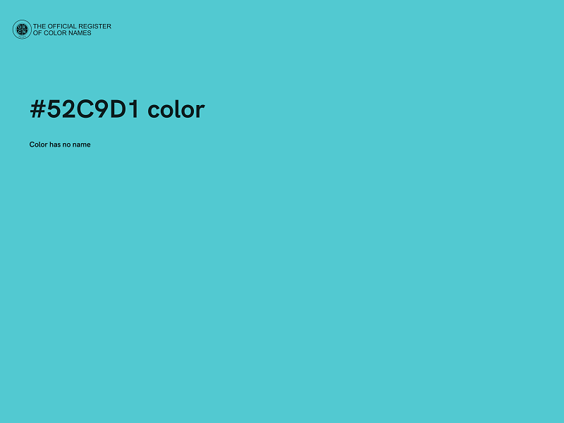 #52C9D1 color image