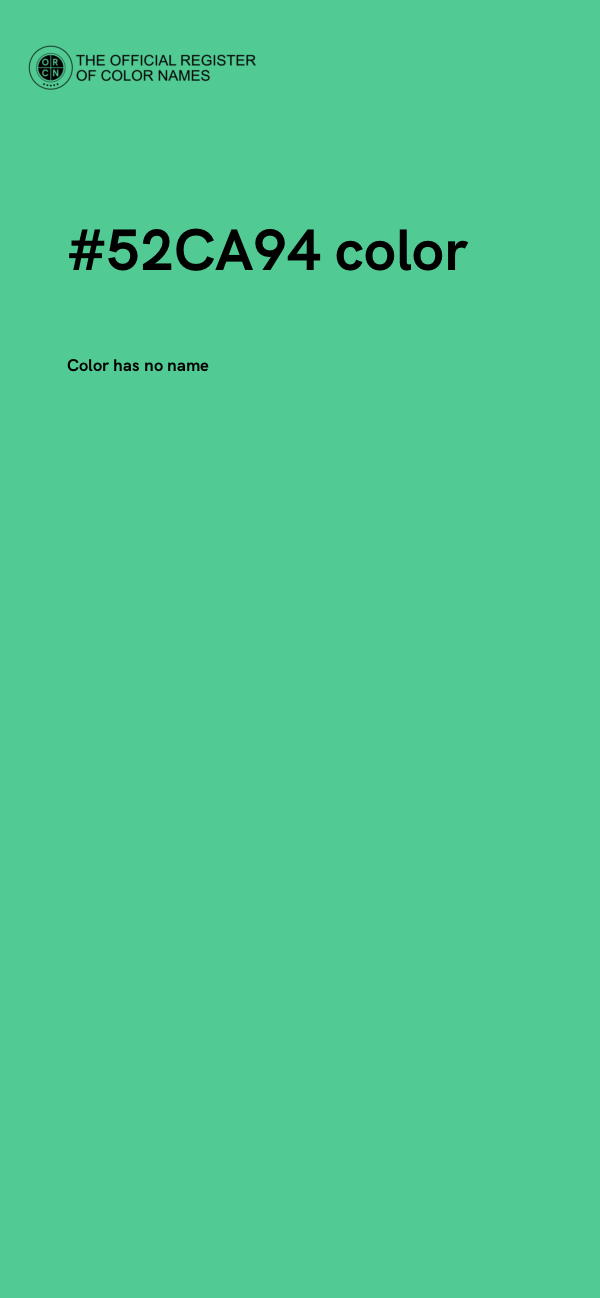 #52CA94 color image