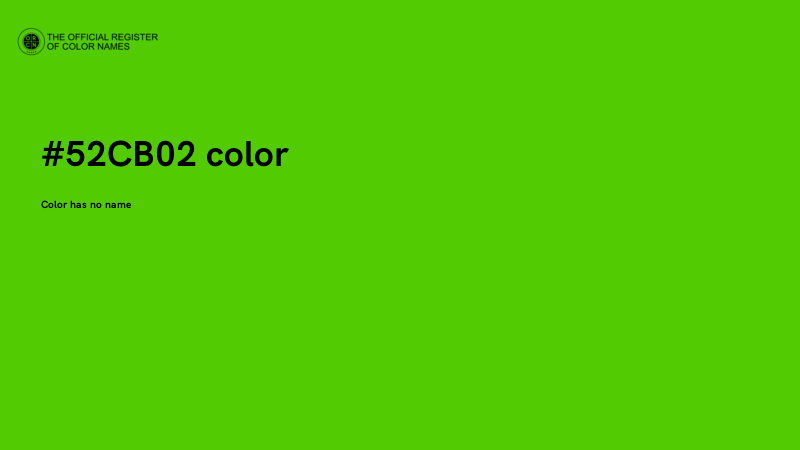 #52CB02 color image