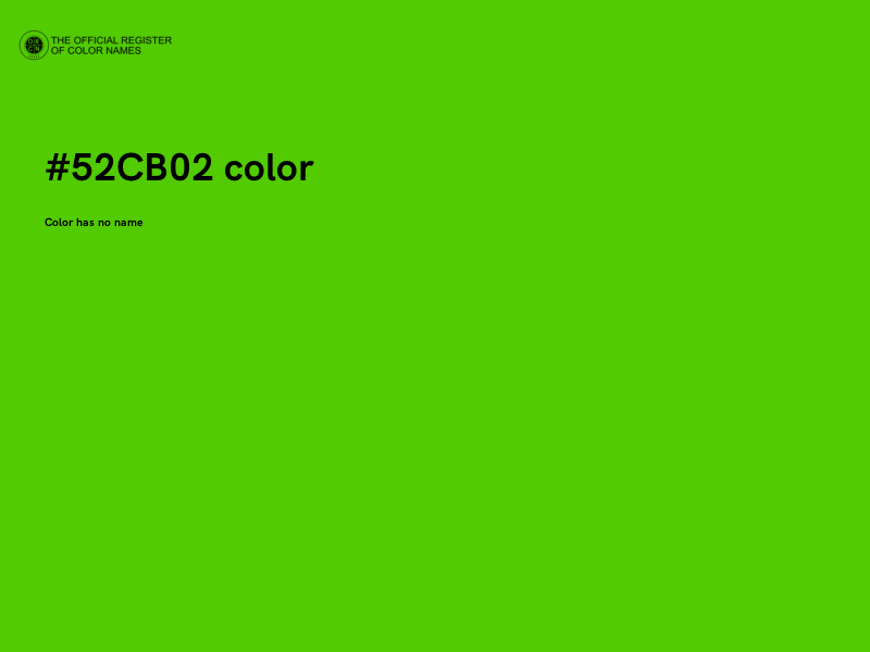 #52CB02 color image