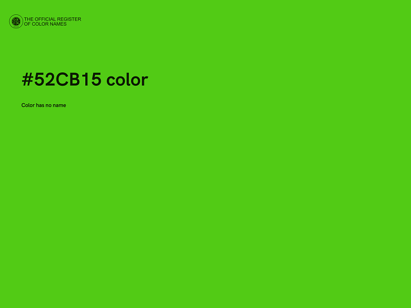 #52CB15 color image