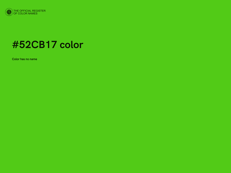 #52CB17 color image