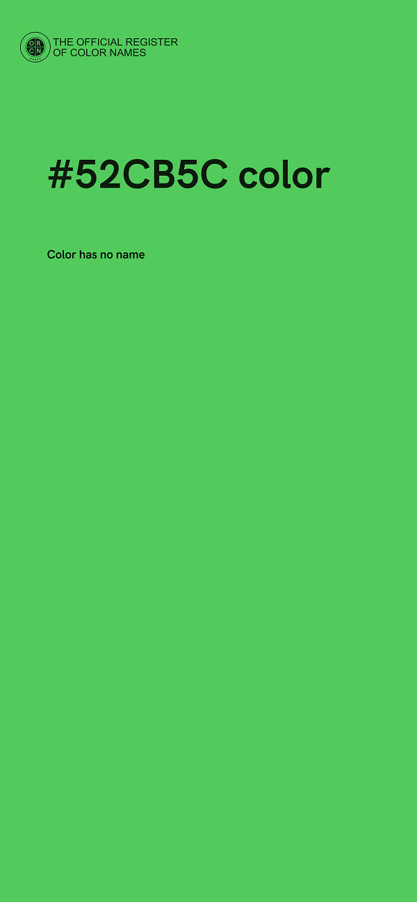 #52CB5C color image