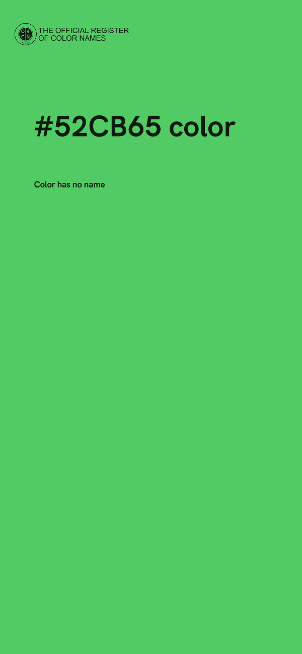 #52CB65 color image