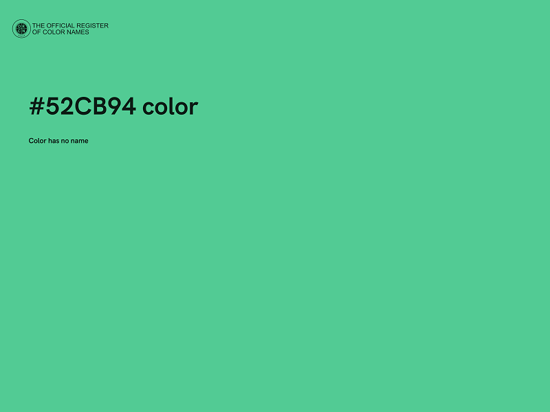 #52CB94 color image