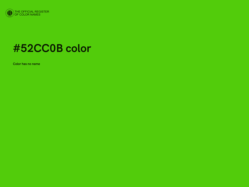 #52CC0B color image