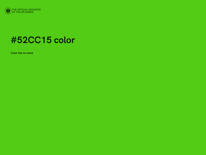 #52CC15 color image