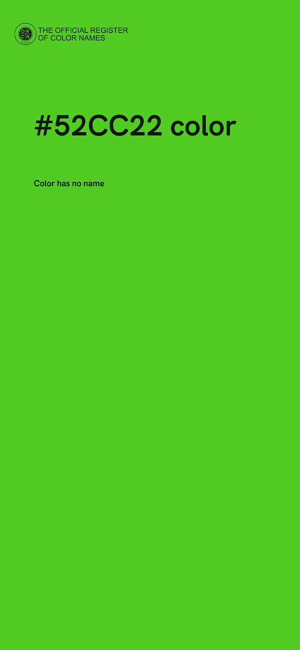 #52CC22 color image