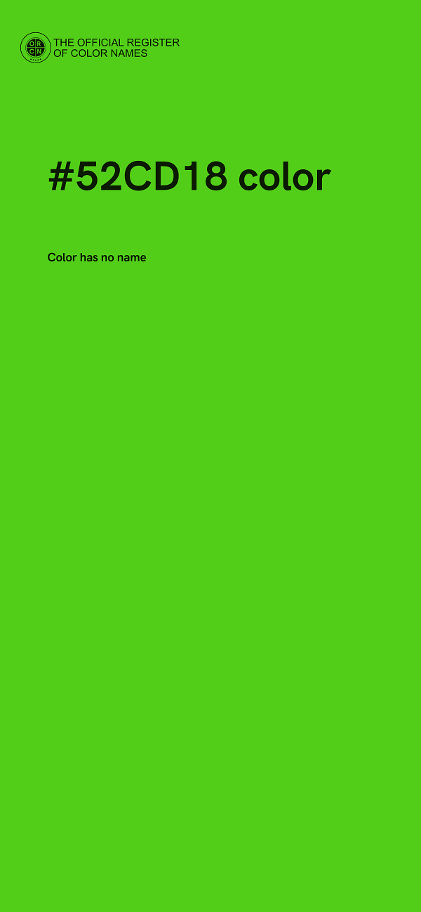 #52CD18 color image