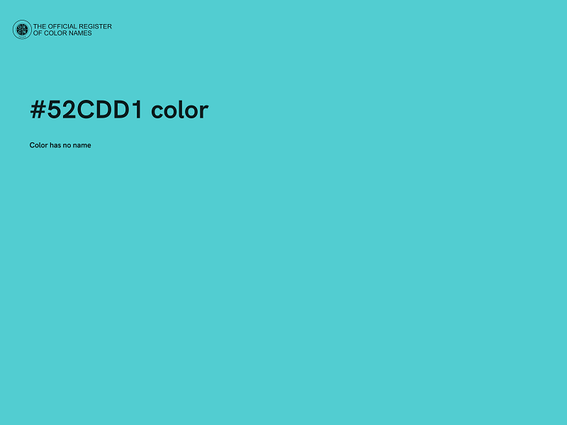 #52CDD1 color image