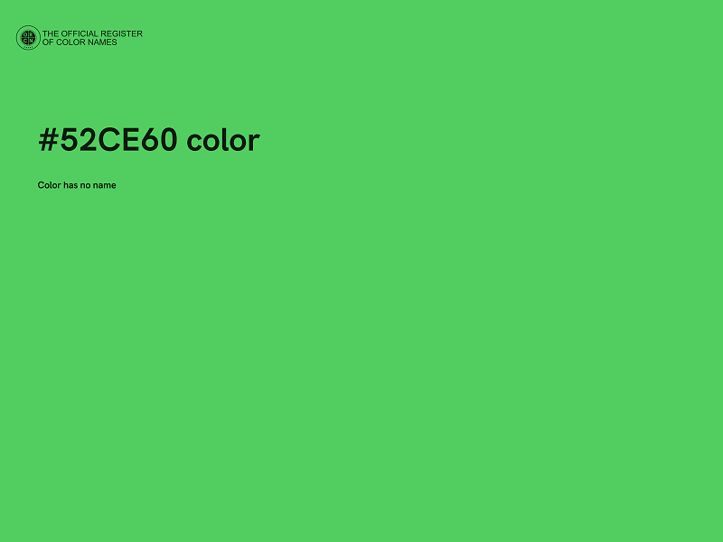 #52CE60 color image