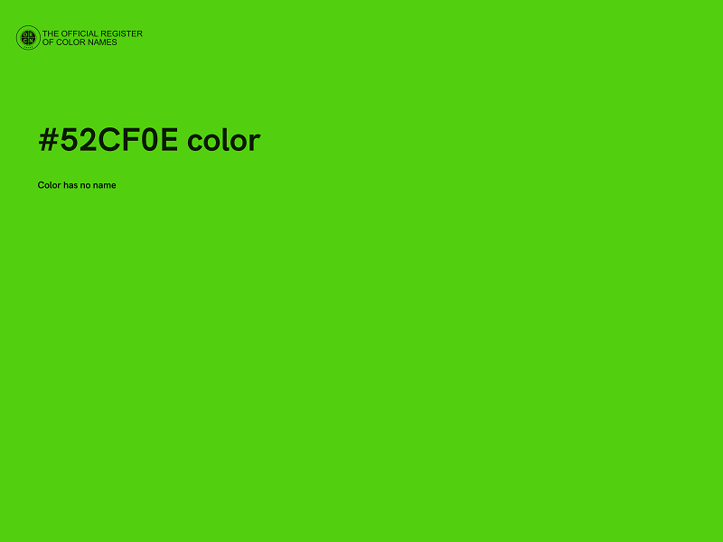 #52CF0E color image