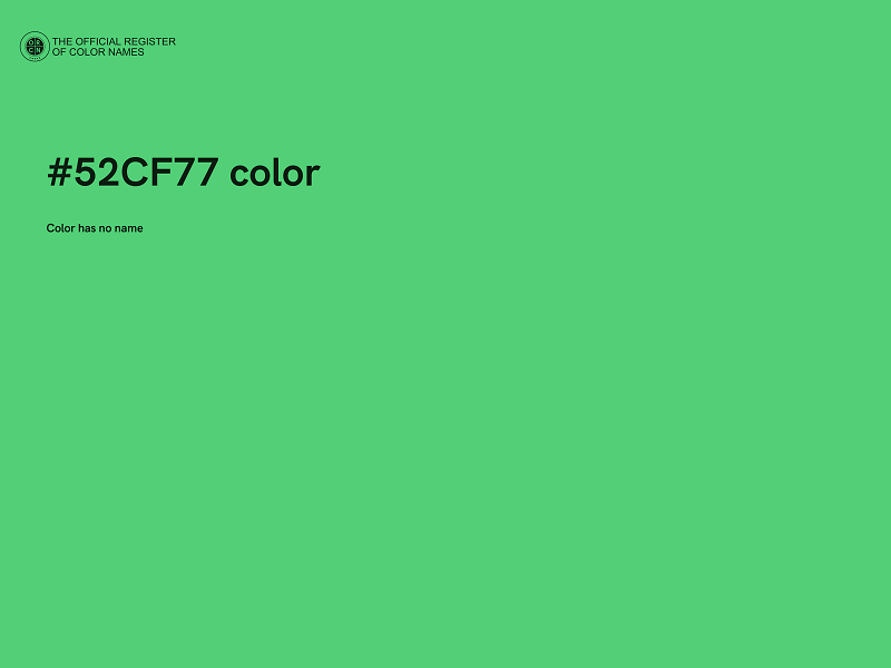 #52CF77 color image