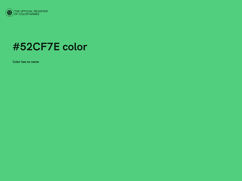 #52CF7E color image