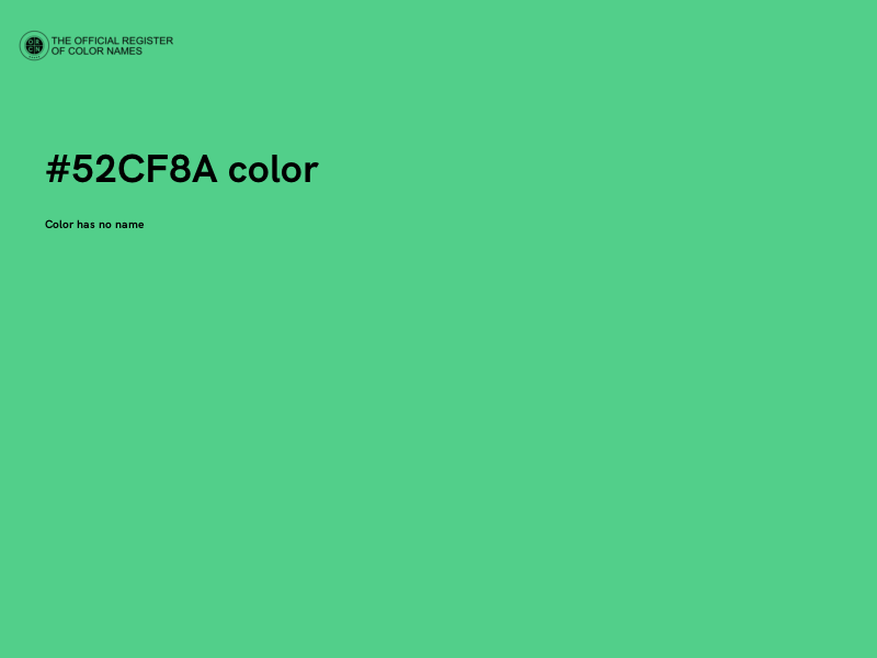 #52CF8A color image