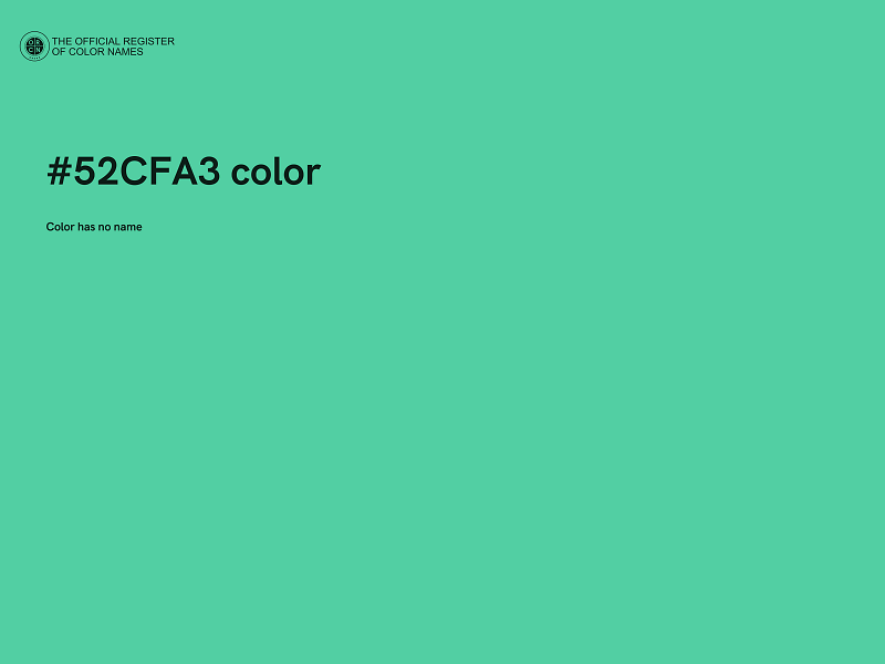 #52CFA3 color image