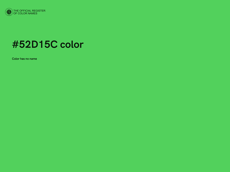 #52D15C color image