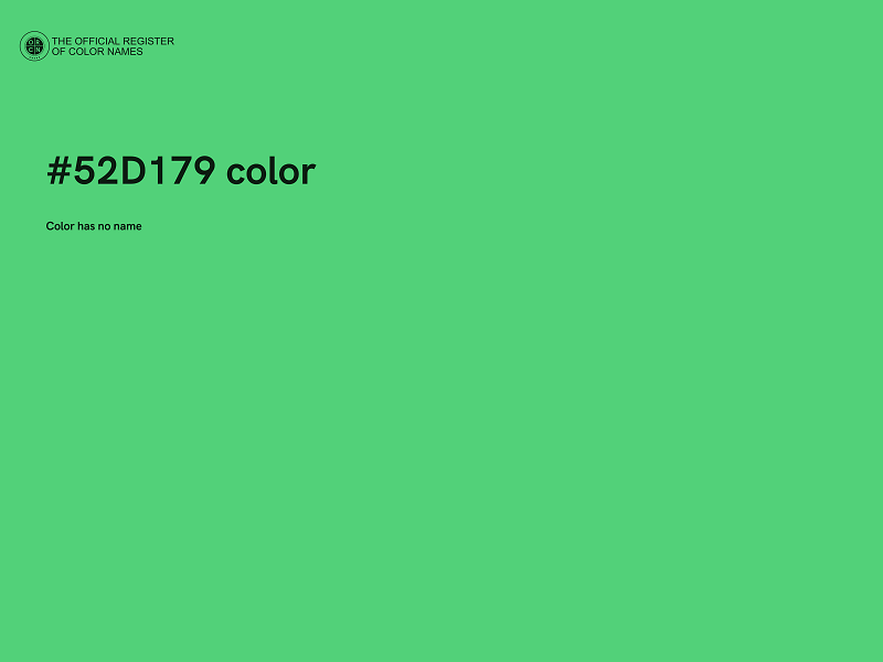 #52D179 color image