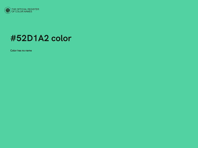 #52D1A2 color image