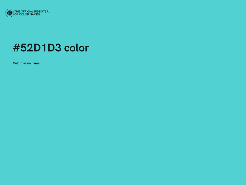 #52D1D3 color image