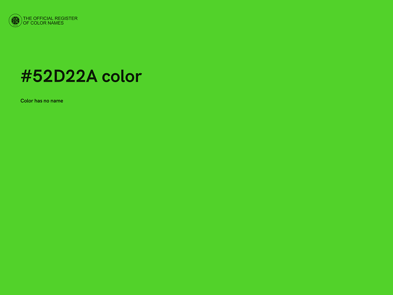 #52D22A color image