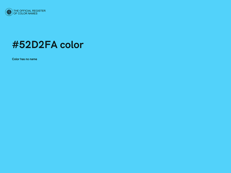 #52D2FA color image