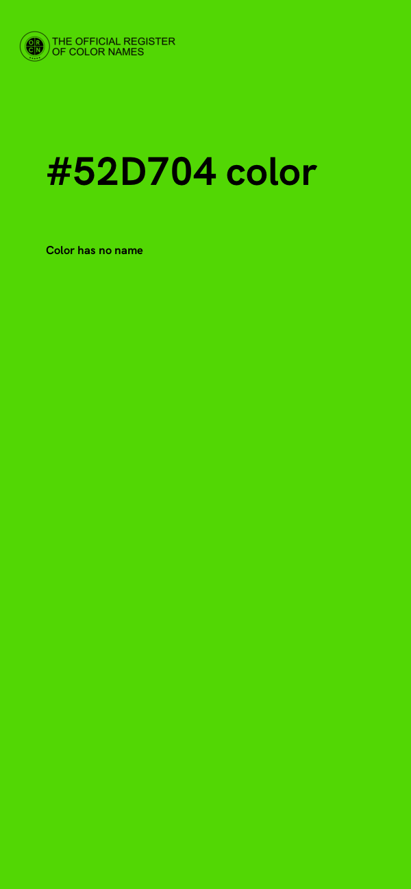 #52D704 color image