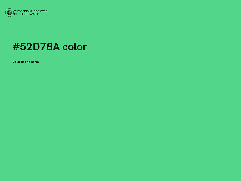 #52D78A color image