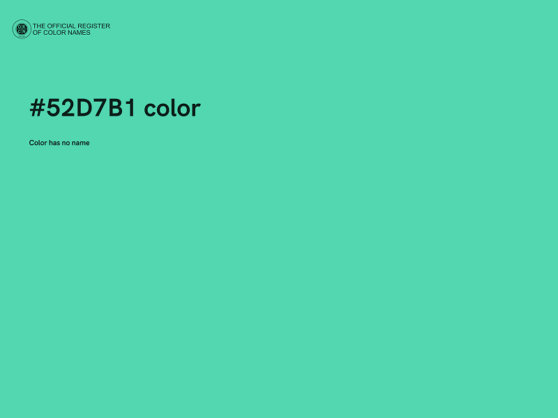 #52D7B1 color image