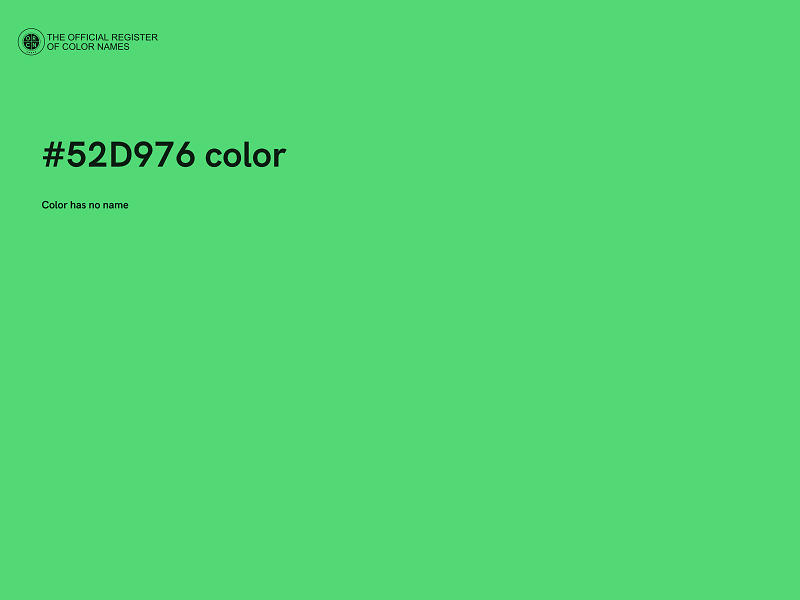 #52D976 color image