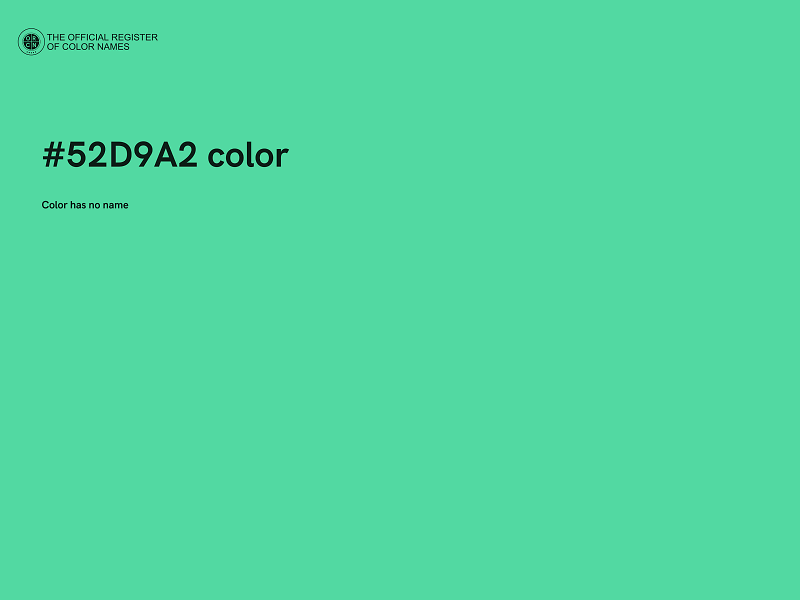 #52D9A2 color image