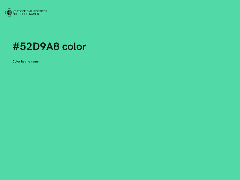 #52D9A8 color image