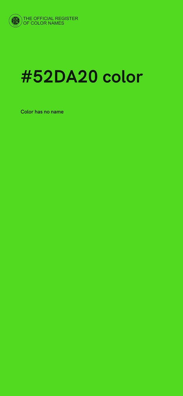 #52DA20 color image