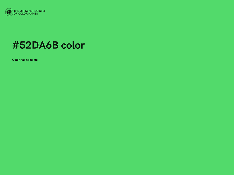 #52DA6B color image