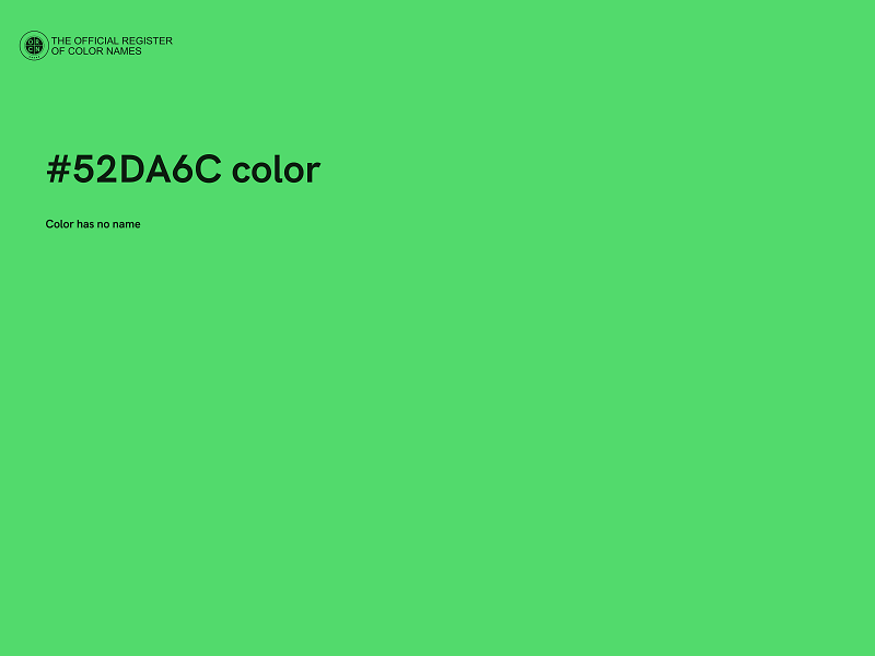 #52DA6C color image