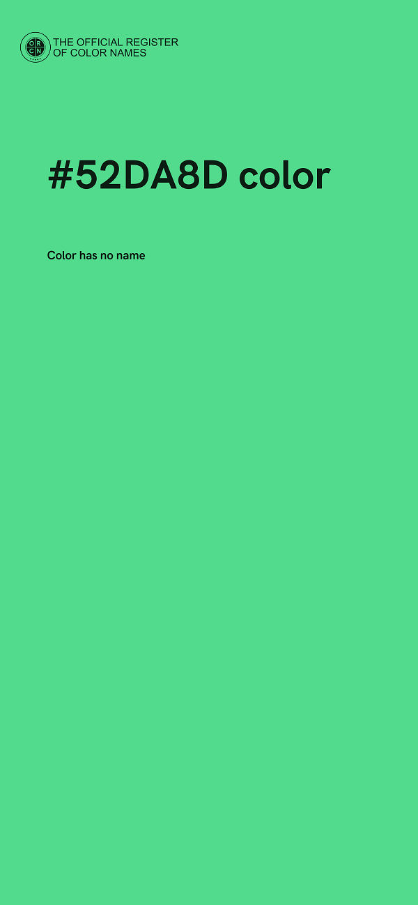 #52DA8D color image