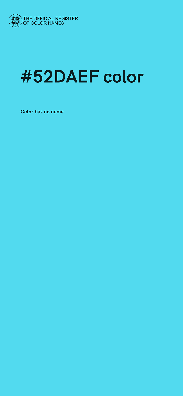 #52DAEF color image