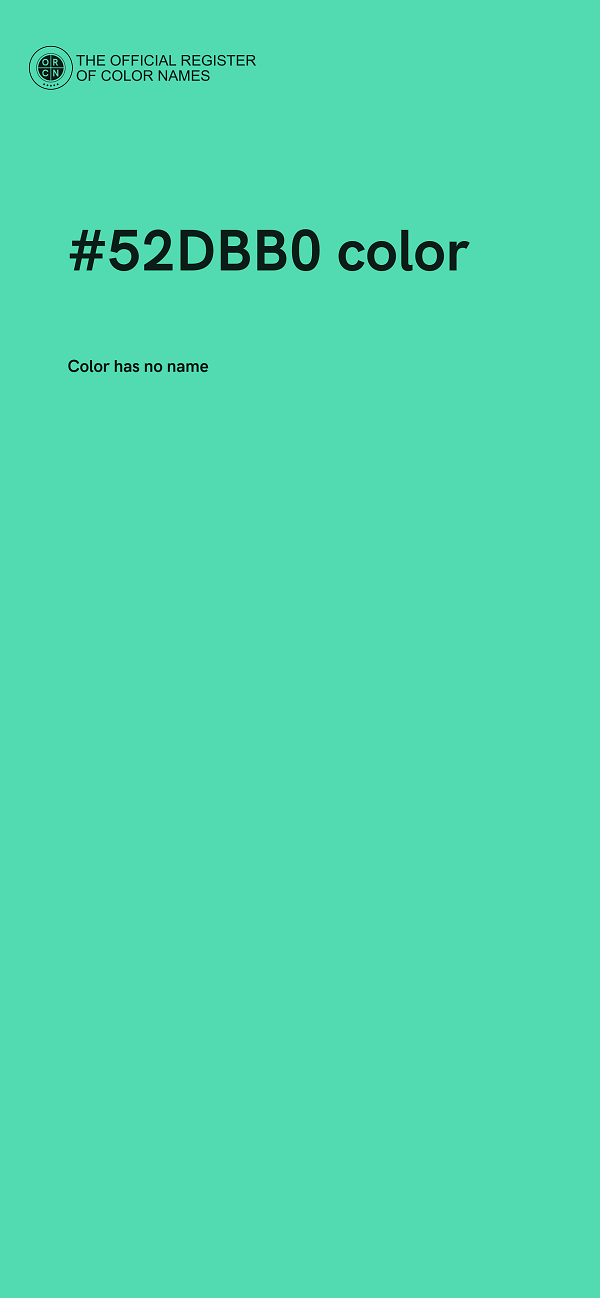 #52DBB0 color image