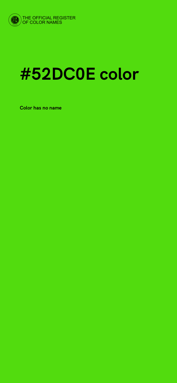 #52DC0E color image