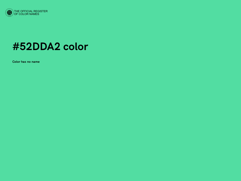 #52DDA2 color image