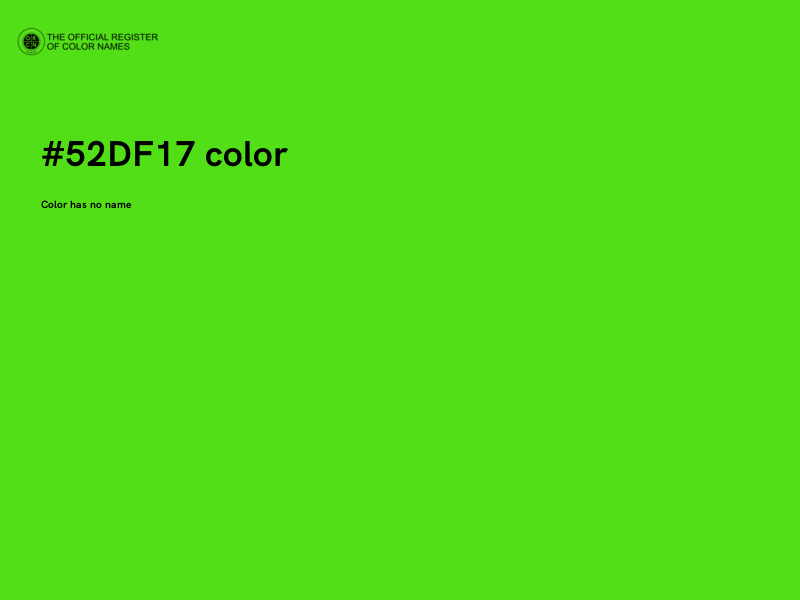 #52DF17 color image