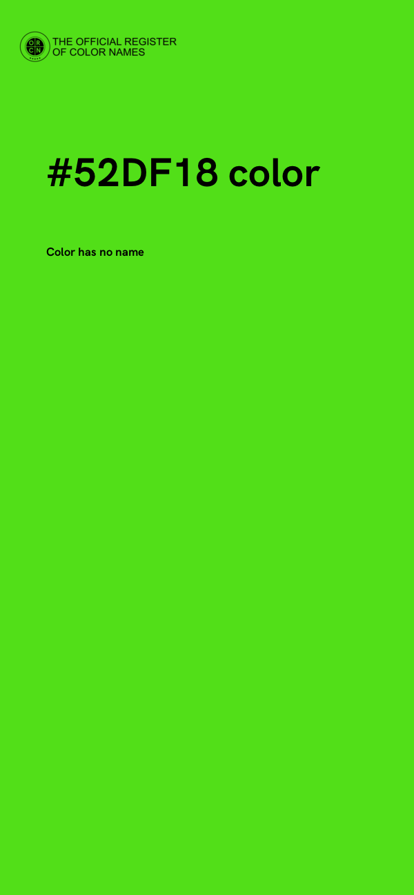#52DF18 color image