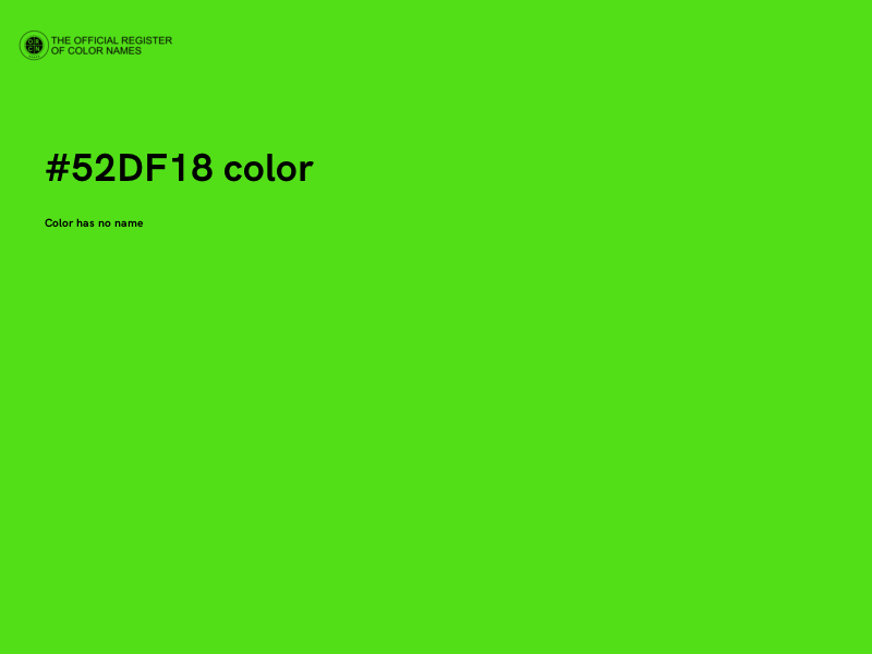 #52DF18 color image