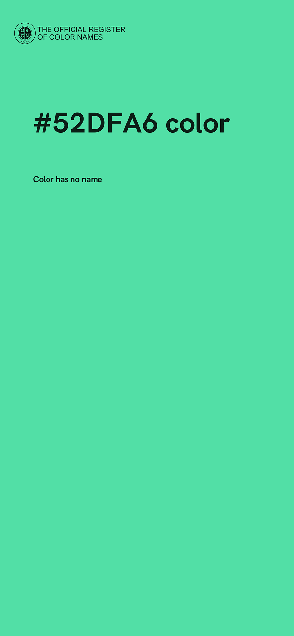 #52DFA6 color image