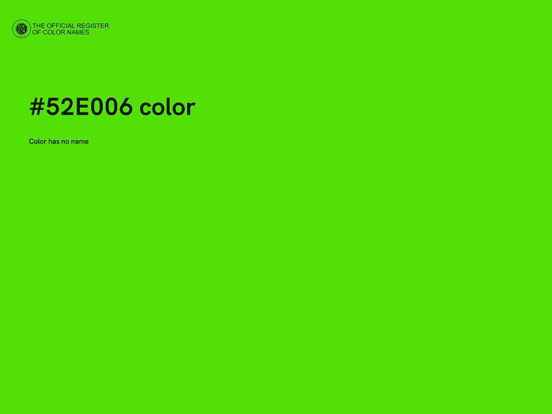 #52E006 color image
