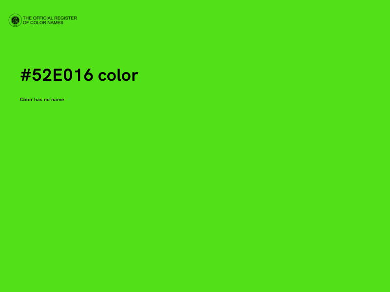 #52E016 color image