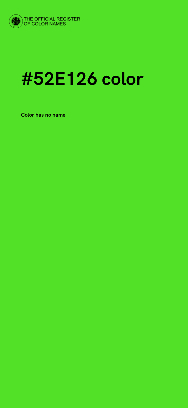 #52E126 color image