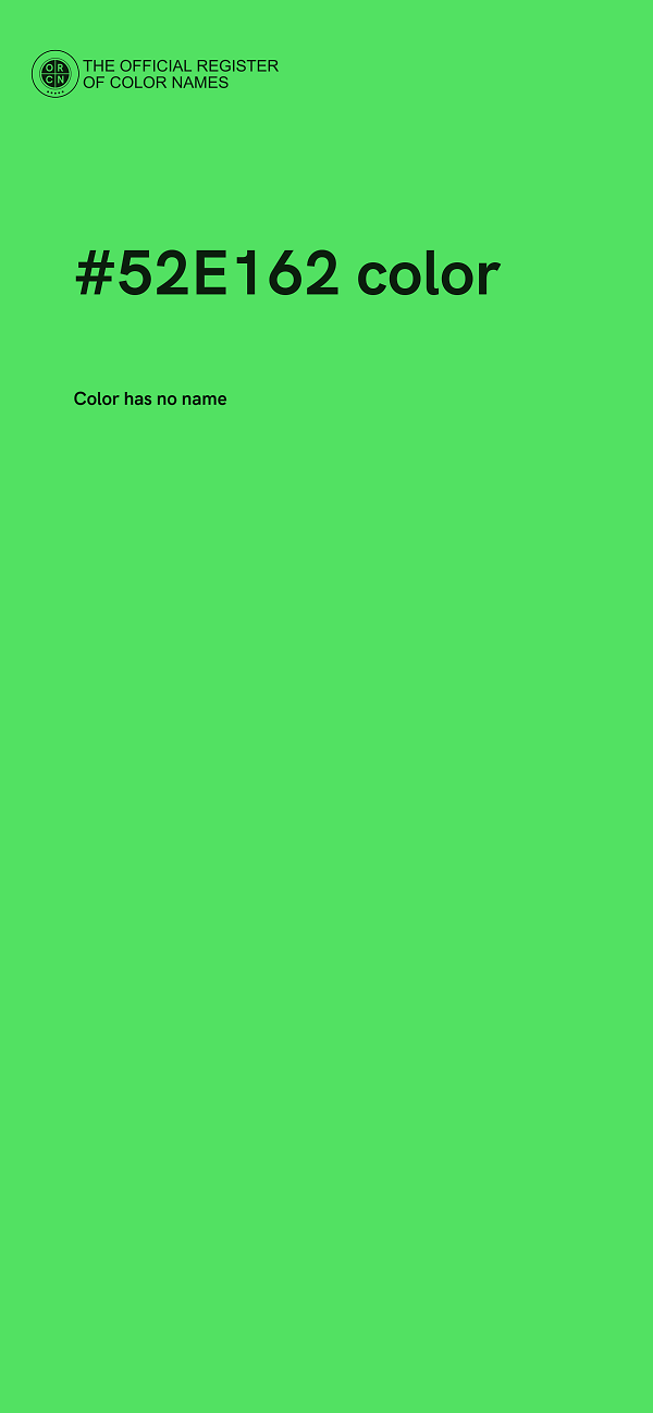 #52E162 color image